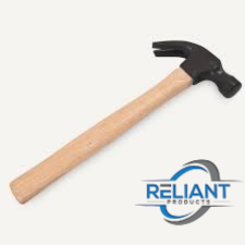 Reliant Products 16OZ Claw Hammer with Handle, Drop Forged Claw Hammer, All Purpose Hammer, Smooth Face